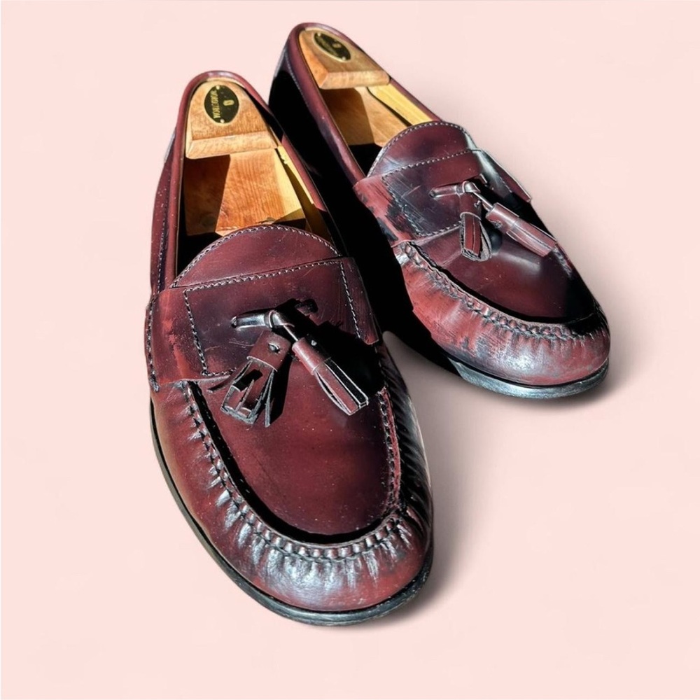 Cole Haan Men's Burgundy Tassel Loafers